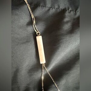 Elegant Gold Bar Pendant Necklace